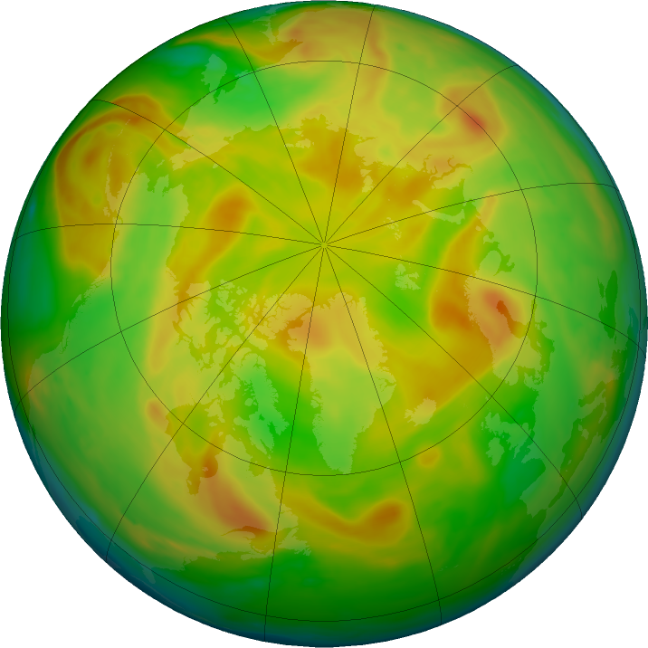 Arctic ozone map for 31 May 2019
